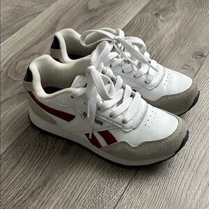 Reebok Kids White and Red Sneakers